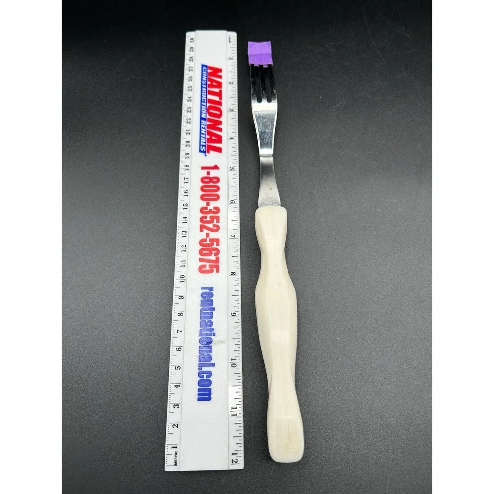 Cutco Fork 1726 3-Pronged Meat Turning Fork with Classic White Pearl Handle